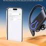 NEW SALE | Earbuds Bluetooth Headphones 120H Playtime Stereo Ear Buds Bluetooth 5.3 Dual Power Display Sports Headphones with Earhooks IPX7 Waterproof Earbuds Image 5