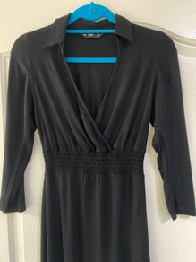 Black Midi Dress (Size 8)