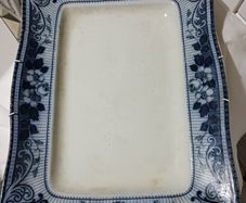 Large rectangular antique platter / Ca. 1893