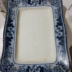 Large rectangular antique platter / Ca. 1893