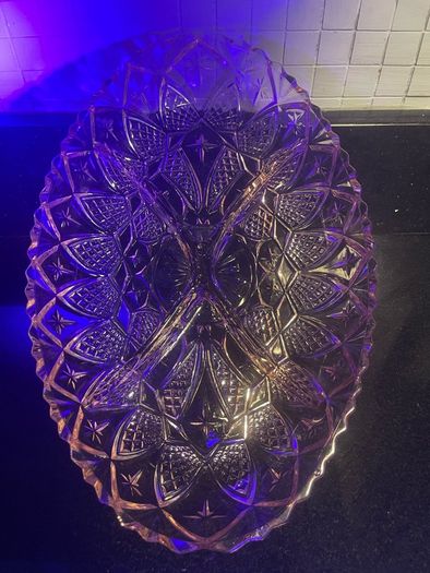 Depression glass in French pink serving platter