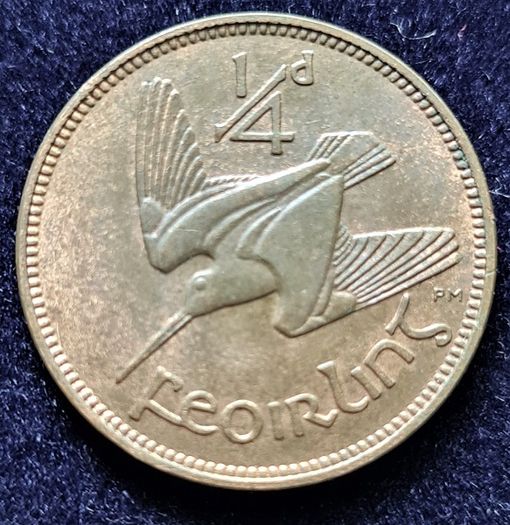 Ireland 1937 1/4d farthing excellent uncirculated coin