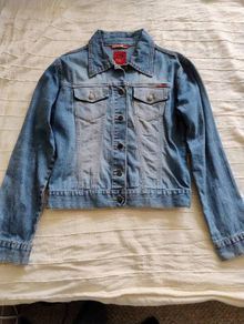 Only denim jeans jacket cotton size 10/12 in good condition see last three photos for exact measurements FREE STANDARD POSTAGE INCLUDED