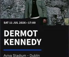 Dermot Kennedy Pitch Standing Aviva 11th July