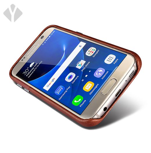 S7 Vintage Leather Back Cover