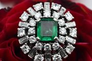 Wonderful 1940/50s Emerald &amp; Diamond Ring 18ct