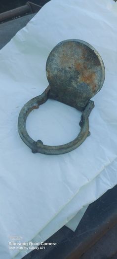 stopcock aluminum water cover with frame,,buyer collects or pays postage,  never used