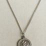 Vintage Sterling Silver St Christopher pendant on 16" Sterling Silver Chain - 6,5g Image 3