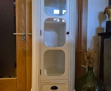 Beautiful white contemporary glass cabinet