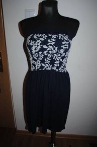 Ocean Club Navy boob tube dress size L UK12 EU40 Postage included