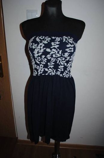 Ocean Club Navy boob tube dress size L UK12 EU40 Postage included