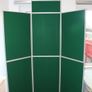 Reversible 6-Panel Folding Display Kit (Wedgewood Blue / Emerald Green) with Header, Bag & Box Image 2