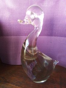 Wedgwood Glass Duck Paper Weight