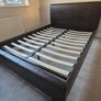 Beautiful 4ft 6 Leather Double Bed Frame Image 2
