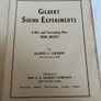 Gilbert sound experiments, a new and fascinating play for boys, collectible book Image 2