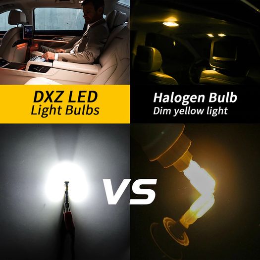 1x T10 LED Car W5W LED Bulbs 9-SMD Canbus 168 194 6000K 12V White Car Interior Dome Light Clearance Light Error Free