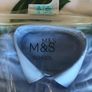 M&S boys school long sleeve cotton shirts Image 2