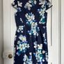 BNWT Precis Petite blue floral shift sheath dress UK12 Image 7