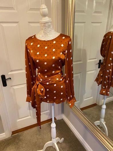 Polka dot blouse