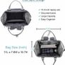 Travel Laptop Backpack, Wide Open Work Bag Lightweight Laptop Bag with USB Charging Port, Anti Theft Business Backpack, Water Resistant School Rucksack Gifts for Men Women (15.6inch Grey/Black) Image 3