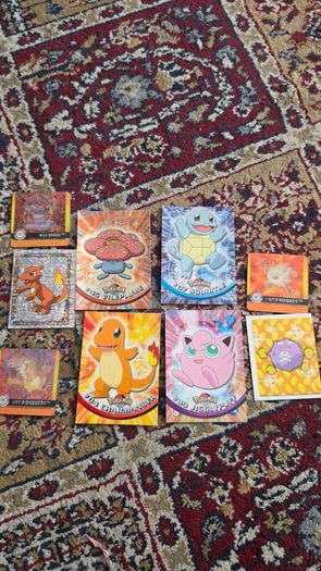 Pokemon Topps Cards also lenticular cards and stickers