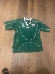 Signed ireland rugby jersey