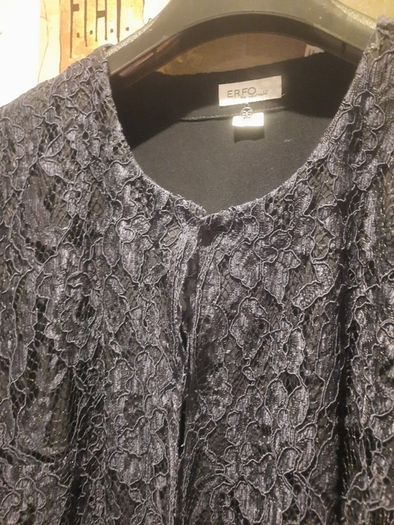 Dressy lace coat jacket navy