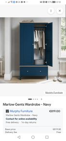 wardrobe and chest of drawers