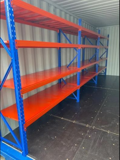 Longspan Shelving - 4 Metal Shelves