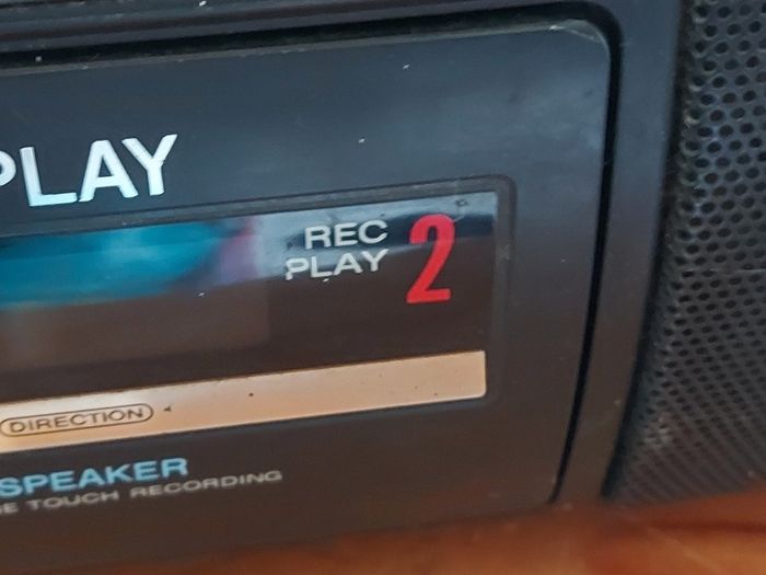 Panasonic Stereo Radio Cassette Recorder, Model RX-FT500, Dual Tape Deck and Radio, Vintage, in very good condition