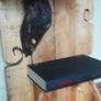 Rustic Wall Hang Shelves made from old books Image 4