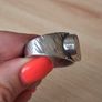Handmade silver ring with tigers eye stone size Y Image 3