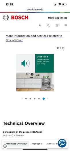 Bosch Series 6 Freestanding Dishwasher Silver