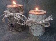 main image for ad Log Candle Holders