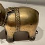 Antique 19th Century Indian Brass Elephant Dhokra Lost Wax Temple Toy Image 4