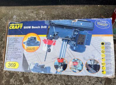 500W 9 speed heavy duty bench drill - never used