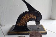 Antique Cast Iron Desktop Paper Embosser Press