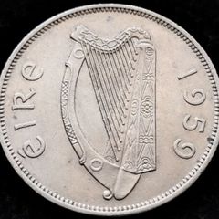 [#411] - Ireland 1959 | Irish 2s6d | Irish Half Crown | Horse | KM.16a