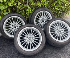 Genuine Audi A3 17 Alloys + Bridgestone Tyres
