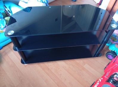 Glass TV stand