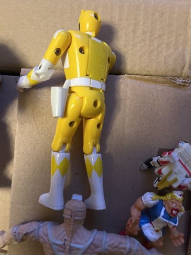 Vintage Power Rangers Action Figure Lot 1990s - 100% Complete Eye Guy, Tigerzord, Yellow Ranger, Lord Zedd + Monster