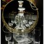 Retro Bohemian Crystal Decanter & Glasses Set Image 9