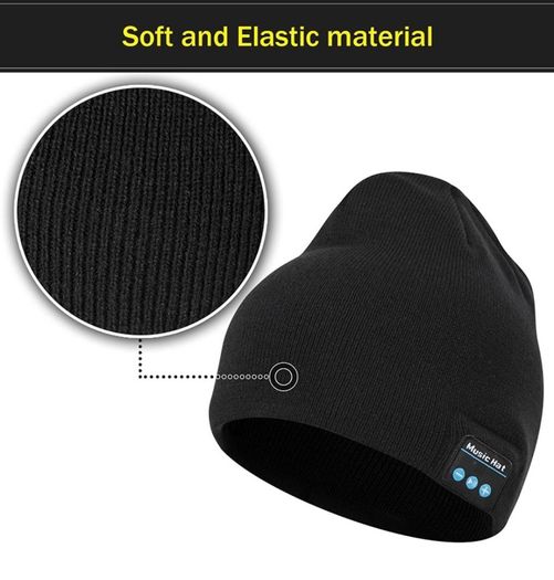 Bluetooth 5.0 Music Beanie, Men Women Bluetooth Winter Warm Knit Hat with Stereo Headphones and Microphone Hands Free Talking Santa Gift Ideas Gadgets for Him Husband Dad (FREE POSTAGE)