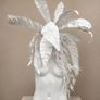 Large Modern White Art Sculpture Statement Home Decor Image 2