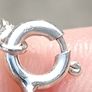 Stunning Large Cubic Zirconia Love Heart on Heavy Sterling Silver Chain Image 5