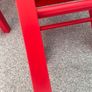 Red Children Table and Chairs. Ikea Lack and Kritter Image 3