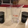 Coca Cola Plastic Pitcher Jug and Metal Jack Daniels Set Image 2