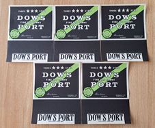 Lot of 5    vintage fine old Tawny Dow's Port label