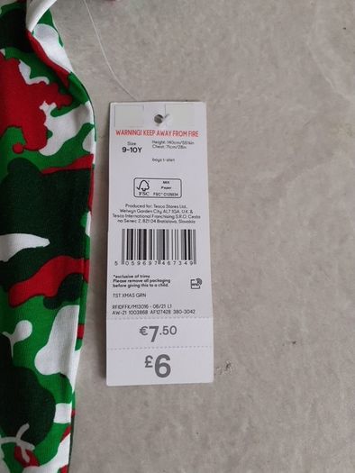Xmas t-shirt 9-10yrs