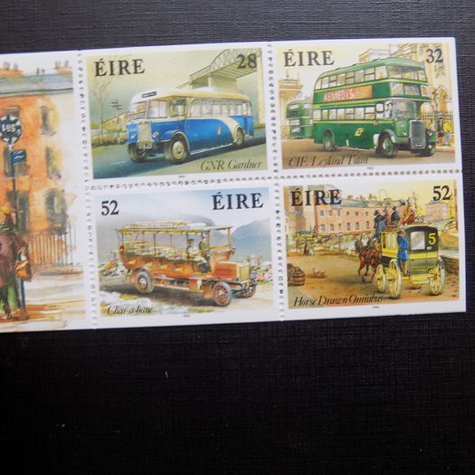 Irish Buses 1993 Stamp Booklet.Complete Two Panes.MNH.